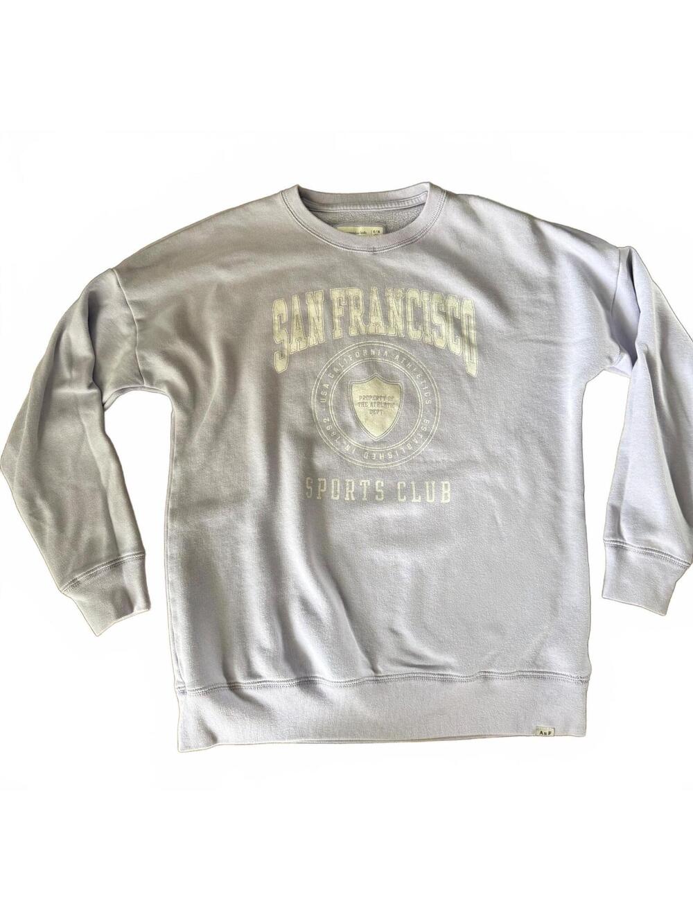 Abercrombie Kids San Francisco Sports Club Crewneck Sweatshirt – Size 15/16